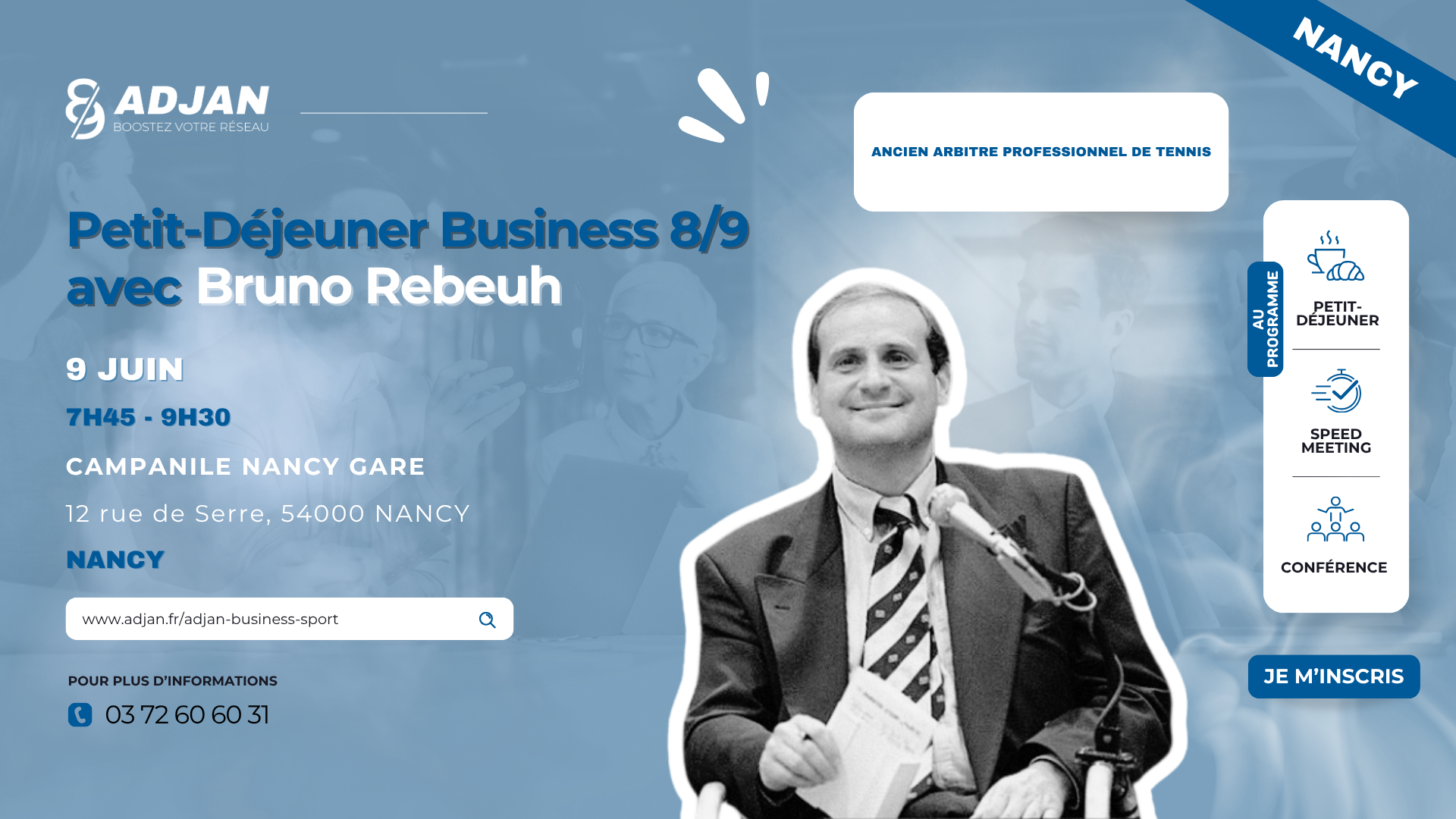 Carton d'invitation Bruno Rebeuh - Nancy