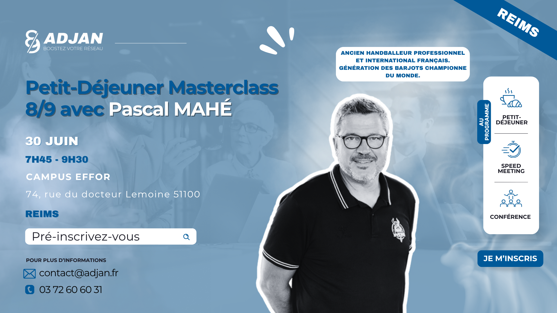 Carton d'invitation Pascal MAHÉ