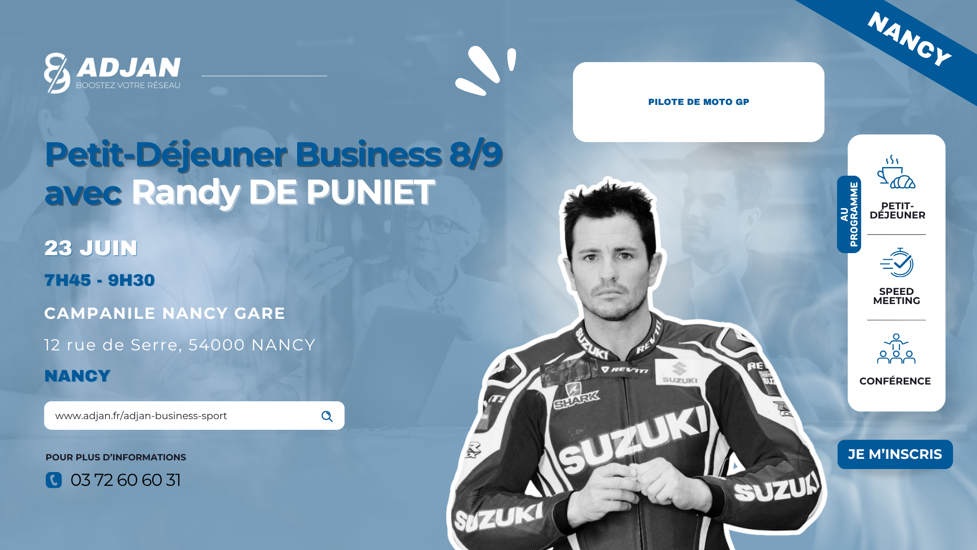 Carton d'invitation Randy DE PUNIET