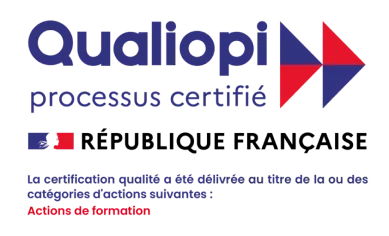Logo certification Qualiopi du centre Adjan Formation